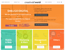 Tablet Screenshot of creaworld.com.sg